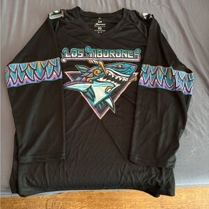 Black Los Tiburones Graphic Jersey